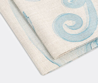 THEMIS Z 'Athenee Peacock' napkin, light blue, set of two BLUE THEM24ATH358BLU