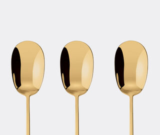 Sambonet '100' moka spoon, set of six, gold GOLD SAMB24GIF033GOL