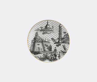 Simone Guidarelli Home 'Oriental Dream' dinner plate, black and white MULTICOLOUR SIMO26SOU587MUL