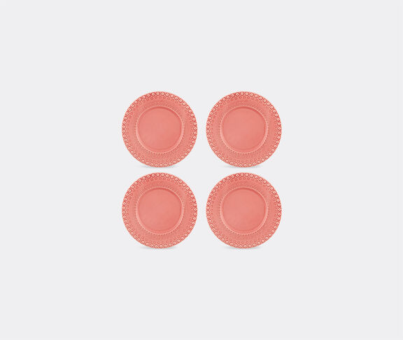 Bordallo Pinheiro ‘Fantasia’ dessert plate, set of four, pink undefined ${masterID}