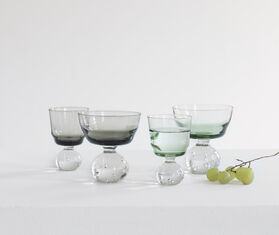 Serax 'Eternal Snow' stemmed glass, set of six, medium, green GREEN SERA24SET754GRN