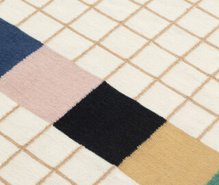 Cc-tapis 'Raag Rectangular Grid 2' rug, multicolor BROWN CCTA25RAA785MUL