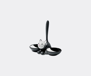 Alessi 'Tigrito' cat bowl, black BLACK ALES21TIG023BLK