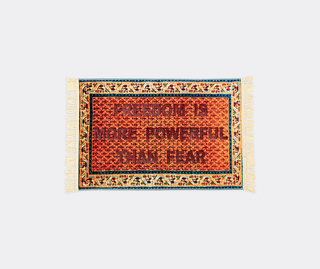 Seletti 'Burnt Carpet, Freedom' MULTICOLOUR SELE23CAR308RED