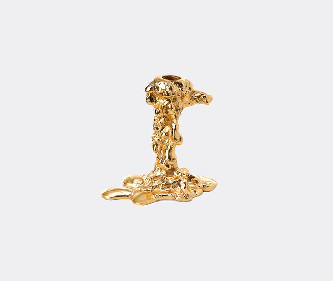 POLSPOTTEN 'Drip' candle holder, small, gold GOLD POLS25DRI009GOL