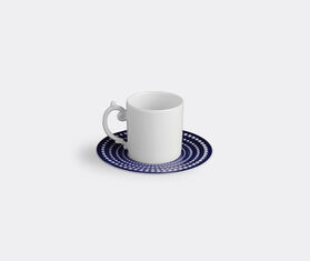 L'Objet 'Perlee' espresso cup and saucer, blue BLUE LOBJ23PER643BLU