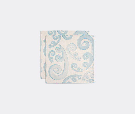 THEMIS Z 'Athenee Peacock' napkin, light blue, set of two undefined ${masterID} 2
