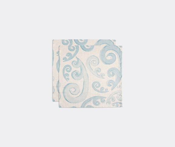 THEMIS Z 'Athenee Peacock' napkin, light blue, set of two undefined ${masterID}