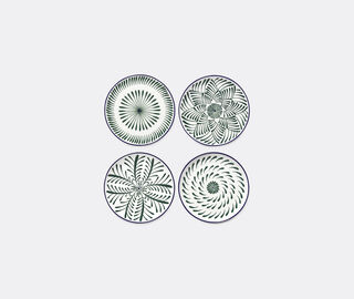 Serax 'Bazaar' dinner plate, set of four, green and blue MULTICOLOUR SERA26DIN077GRN