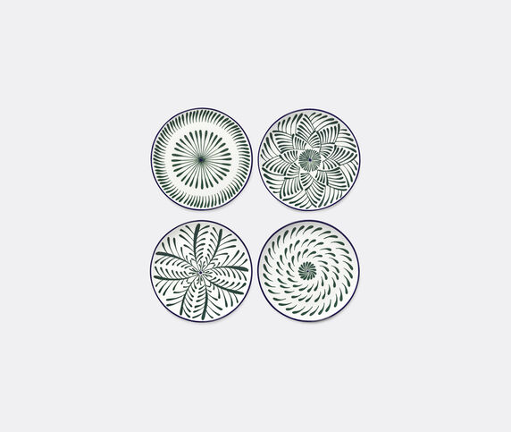 Serax 'Bazaar' dinner plate, set of four, green and blue MULTICOLOUR SERA26DIN077GRN