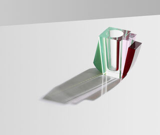 Reflections Copenhagen 'Raleigh' vase, red and green MULTICOLOUR REFL22RAL691MUL