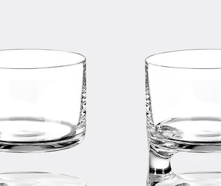 Arnolfo di Cambio 'Smoke' old fashioned tumbler glass, set of two, clear TRANSPARENT ARCA26SMO036TRA