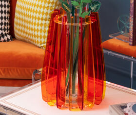 VESTA 'Iride' vase, large, red ORANGE VEST26LAR256ORA