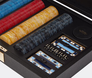 Smythson 'Panama' poker set, black BLACK SMYT24PAN889BLK