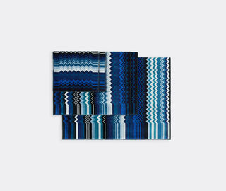 Missoni 'Giacomo' towel, set of five, blue multicolor BLUE MIHO26GIA132BLU