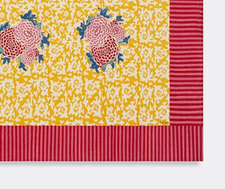 Lisa Corti 'Arabesque Corolla' tablecloth, red and yellow MULTICOLOUR LICO23TAB384MUL