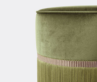 Lorenza Bozzoli Couture 'Couture' ottoman, small, light green LIGHT GREEN LOBO20COU233GRN