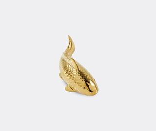 POLSPOTTEN 'Tuna Fish' plate, white and gold WHITE POLS25PLA775WHI