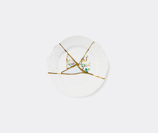 Seletti 'Kintsugi' dinner plate, no 2 MULTICOLOUR SELE21KIN124WHI