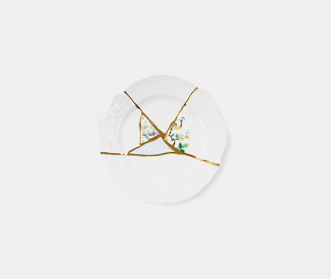 Seletti 'Kintsugi' dinner plate, no 2 MULTICOLOUR SELE21KIN124WHI