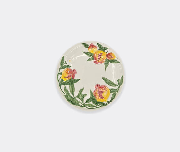Les-Ottomans Pomegrante Collection - Hand-Painted Ceramic Charger Plate - White, Yellow, Green, Red undefined ${masterID} 2
