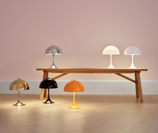 Louis Poulsen 'Panthella 250' LED table lamp, orange ORANGE LOPO23PAN711ORA