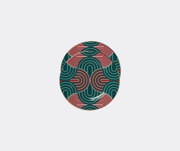 La DoubleJ 'Slinky Verde' dessert plates, set of two undefined ${masterID}