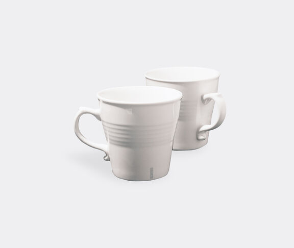 Seletti Set 2 Mug Cups In Porcelain Ø Cm. 10,2 H. 10 White ${masterID} 2