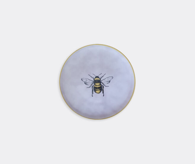 Les-Ottomans 'Insetti' porcelain plate, bee PURPLE OTTO21INS801MUL