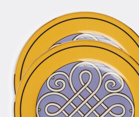 La DoubleJ 'Cortile Yellow' dessert plate, set of two YELLOW LADJ23DES031YEL