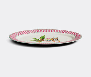 Lisa Corti 'Sariska' oval tray, pink PINK LICO25OVA770PIN