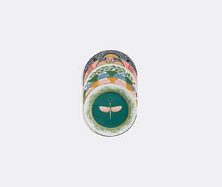 La DoubleJ 'Libellula' dessert plates, set of six MULTICOLOUR LADJ19DES800MUL