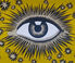 Les-Ottomans 'Eye' iron tray, yellow Yellow OTTO22HAN134MUL