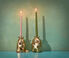 L'Objet 'Haas King and Queen' candlesticks gold LOBJ22HAA422GOL