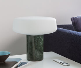 Case Furniture 'Solid Table Light', Serpentine marble, small, UK plug MULTICOLOUR CAFU20SOL464GRN