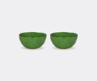 Pomax 'Meet the Kutis' serving bowl, set of two, green GREEN POMA26MEE193GRN