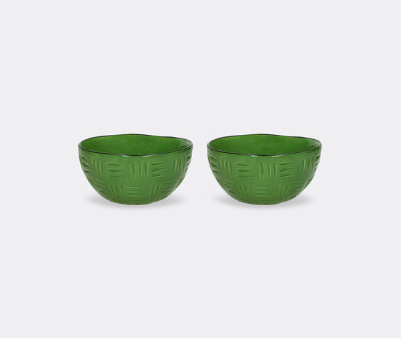 Pomax 'Meet the Kutis' serving bowl, set of two, green undefined ${masterID}