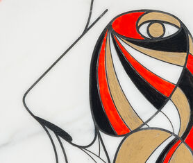 Editions Milano &#39;Marblelous I&#39; plate MULTICOLOUR EDIT20MAR491MUL