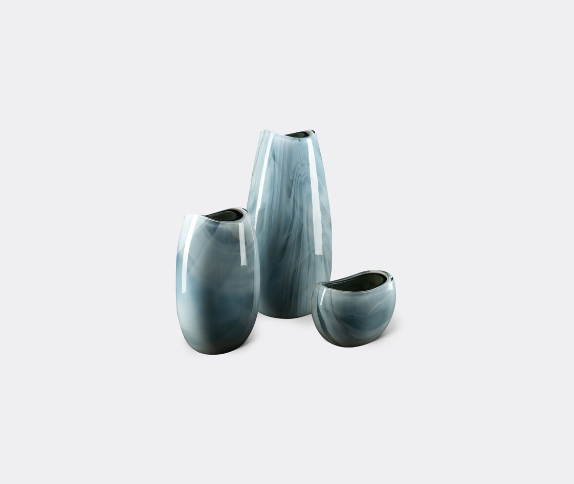 Visionnaire Vases Grey In Grey, Light Blue