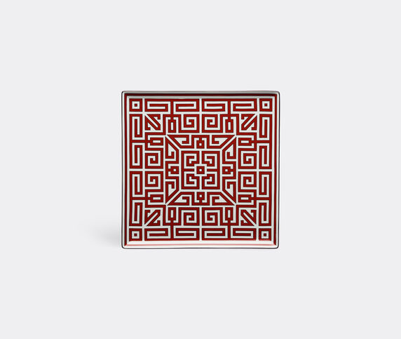 Ginori 1735 'Labirinto' vide poche squared plate, red  RIGI20LAB118RED