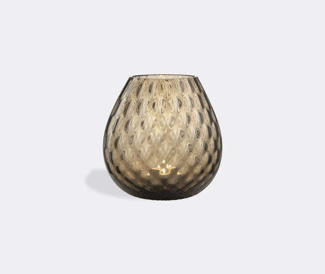 NasonMoretti 'Macram&eacute;' candle holder, large, brown BROWN NAMO22CAN970BRW
