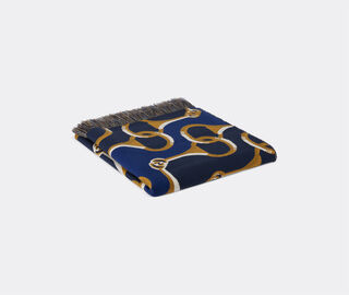 Gucci 'Horsebit' blanket, blue MULTICOLOUR GUCC23PLA395MUL