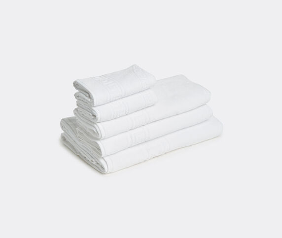 Versace 'Medusa Classic' towel set, set of five, white