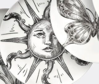 Serax 'Unity' bread plate, set of four, white WHITE SERA25BRE083WHI