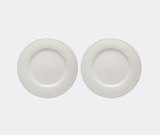 Bordallo Pinheiro &lsquo;Fantasia&rsquo; charger plate, set of two, ivory IVORY BOPI23FAN666WHI