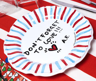 Casa Alessandro Enriquez 'Don&rsquo;t Forget to Love!' presentation plate, multicolor MULTICOLOUR ALEN26DON713MUL