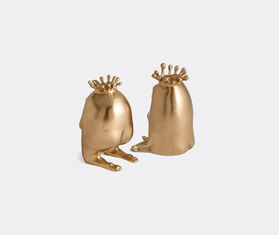 L&#39;Objet &#39;Haas King and Queen&#39; candlesticks GOLD LOBJ22HAA422GOL