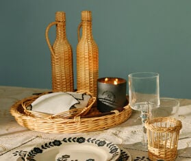 House of Capricorn 'Camacha' bottle, natural BEIGE HOCA26CAM393BEI