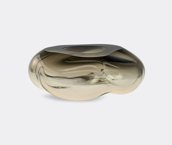 Alexa Lixfeld Glass Sculpture  - Ocean Open Smoke Topas undefined ${masterID} 2