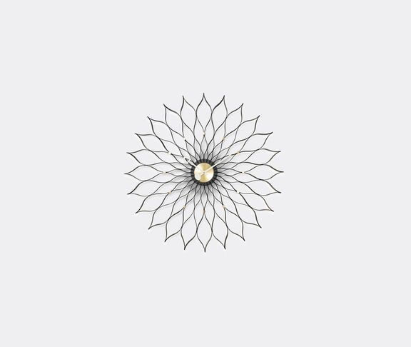 Vitra Sunflower Clock, Black/Brass undefined ${masterID} 2